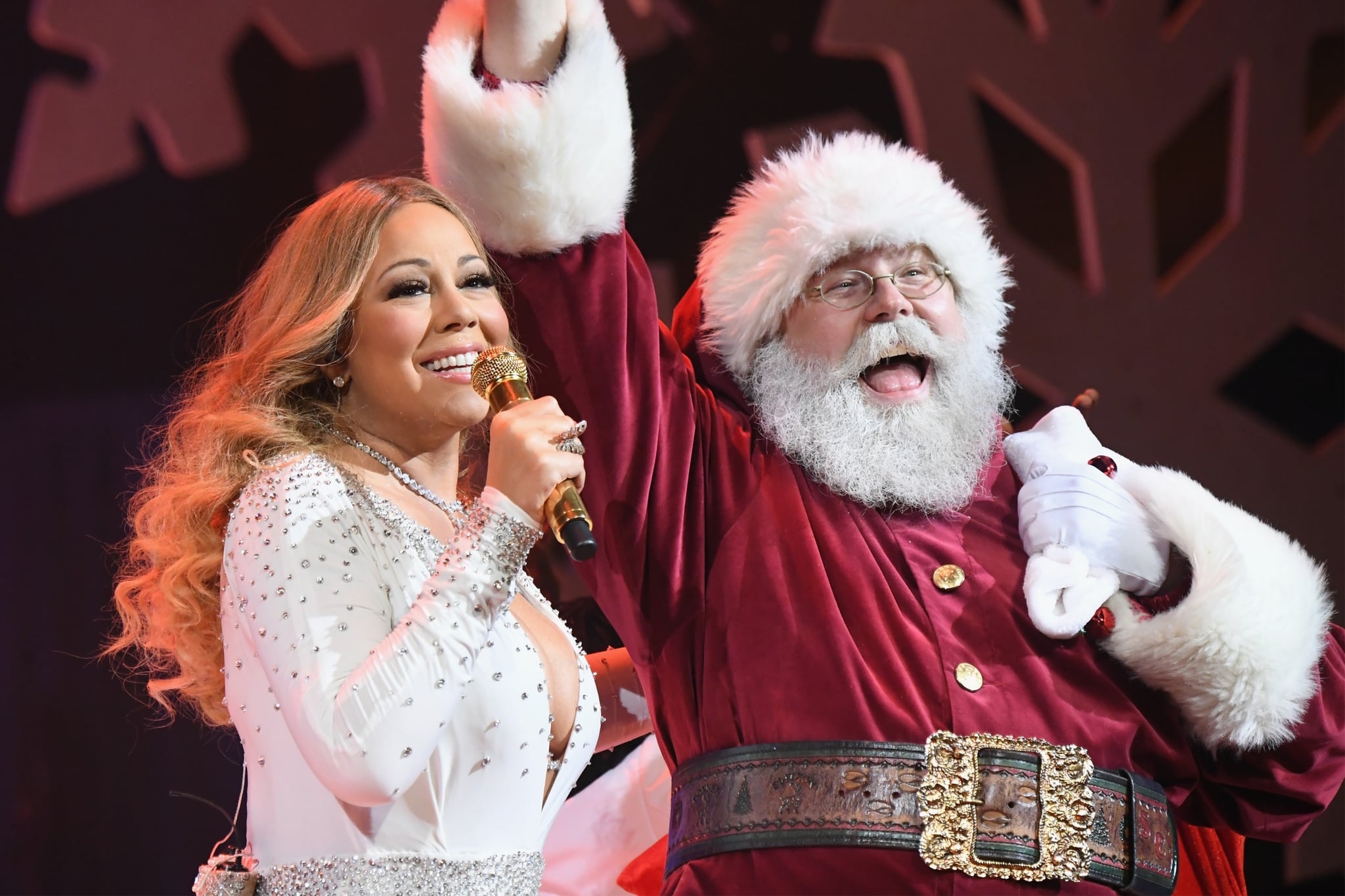 NEW YORK, NY - DECEMBER 05:  Mariah Carey performs during the opening show of Mariah Carey: All I Want For Christmas Is You at Beacon Theatre on December 5, 2016 in New York City.  (Photo by Jeff Kravitz/FilmMagic for Mariah Carey)