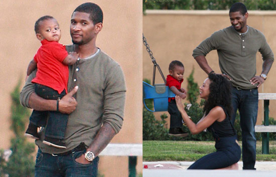 Photos of Usher and His Son | POPSUGAR Celebrity