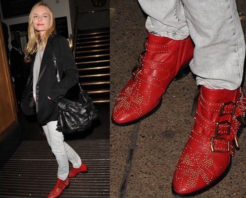 Kate Bosworth, Chloé Boots, London 