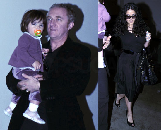 Photos Of Salma Hayek Francois Henri Pinault And Valentina Pinault Out In La Popsugar Celebrity