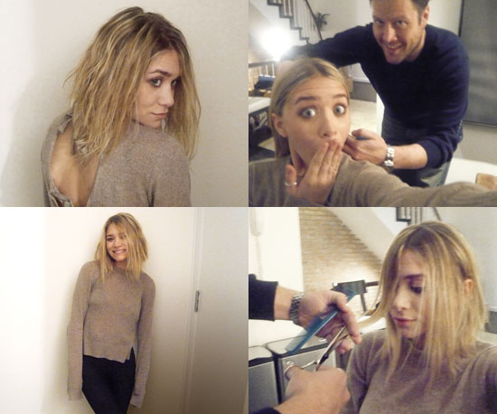 Photos Of Ashley Olsen Getting Her Hair Cut For June S Marie Claire Popsugar Celebrity