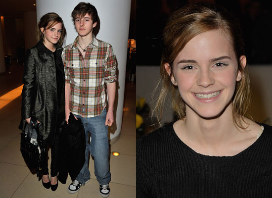 Photos Of Emma Watson And Her Brother At The Damned United