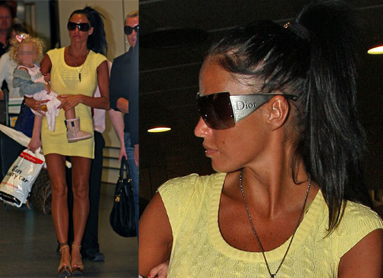 Photos Of Katie Price At Gatwick Airport Back To Discuss Custody