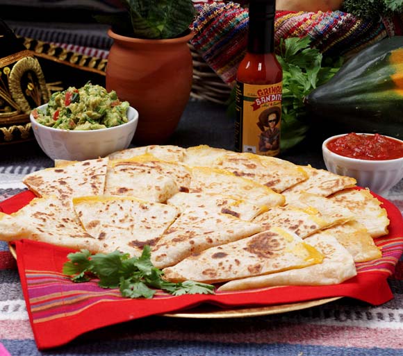 Grilled Monterey Jack & Corn Quesadillas