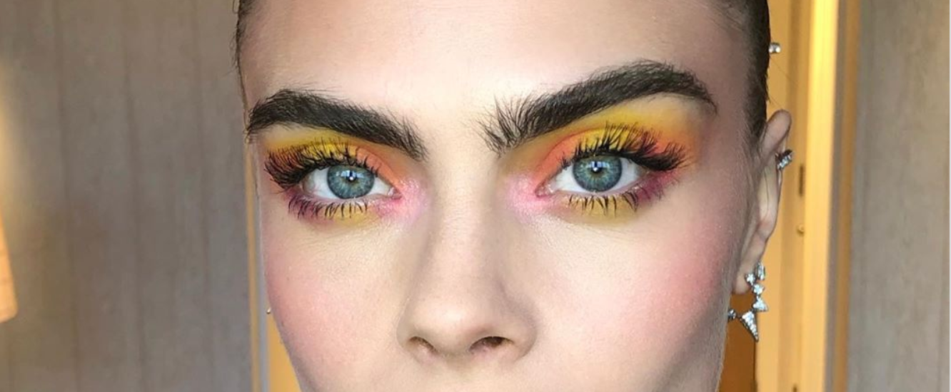 Cara Delevingne and Lucy Boynton Are Making Tie-Dye Eye Makeup a Thing This Fall