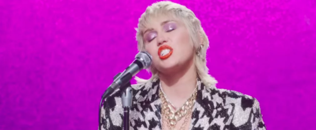 Miley Cyrus Is Swathed in Designer From Head-to-Toe in Her New Self-Directed Video