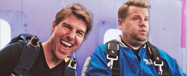 James Corden Learned the Hard Way: When Tom Cruise Dares You to Go Skydiving, You Do It