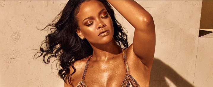 Rihanna's Gold Minidress Is So Damn Sexy, You'll Need to Catch Your Breath