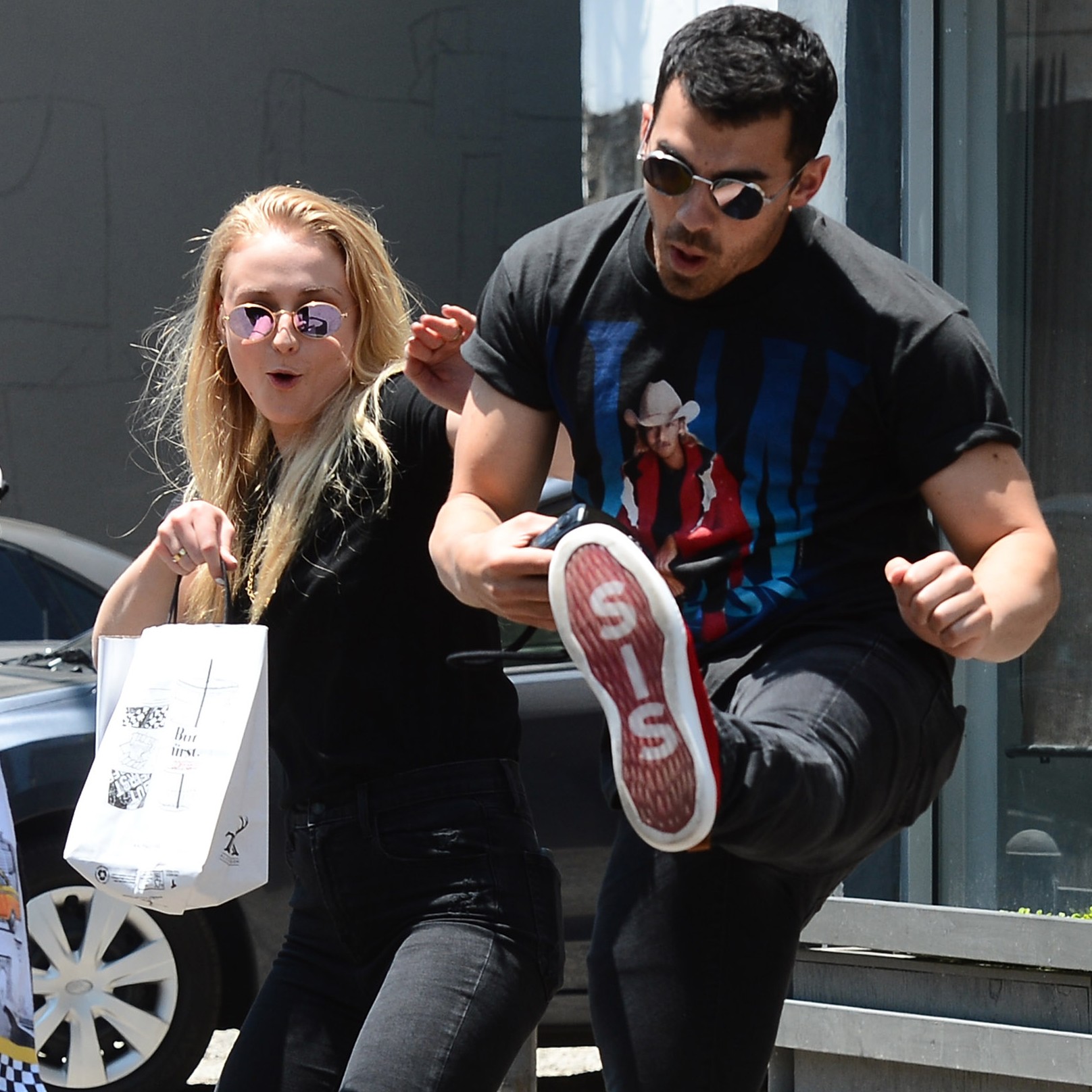 Sophie Turner and Joe Jonas Are a Couple of Goofballs in LA