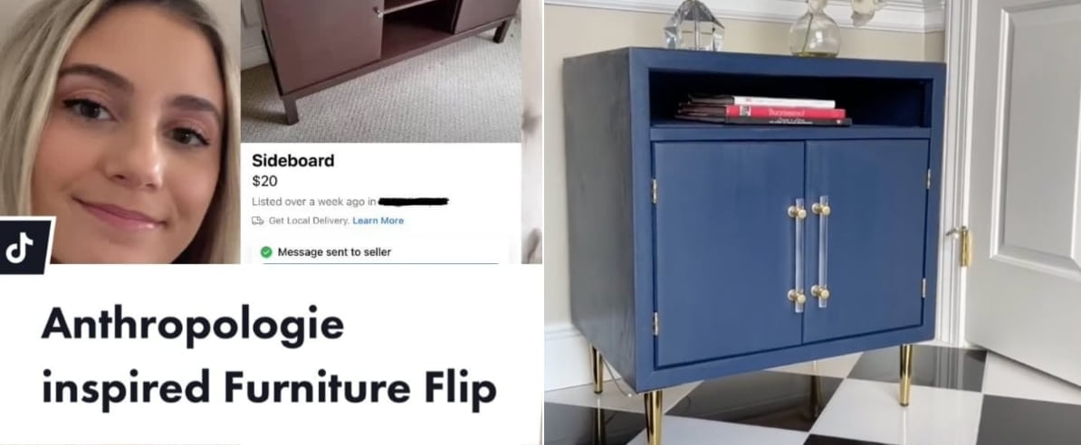 This TikToker Does DIY Furniture Flips to Re-Create Pieces From Anthropologie, Ikea, and More