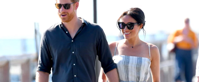 Meghan Markle's Casual Dress Features a Thigh-High Slit and Spaghetti Straps