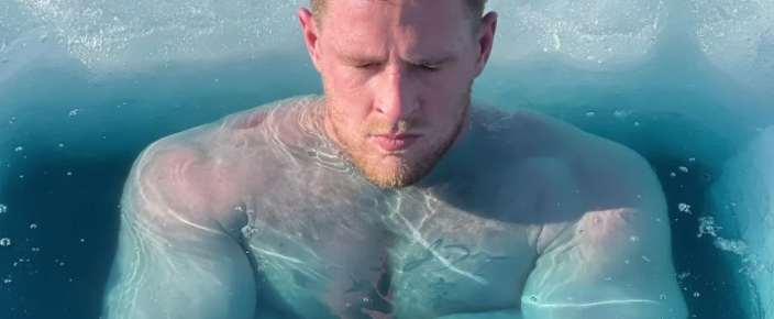 Somehow, J.J. Watt in an Ice Bath Perfectly Personifies How I Feel About the Last Year